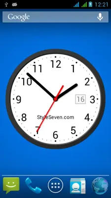 Light Analog Clock LW-7 android App screenshot 1