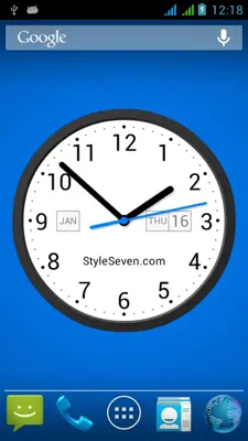 Light Analog Clock LW-7 android App screenshot 2