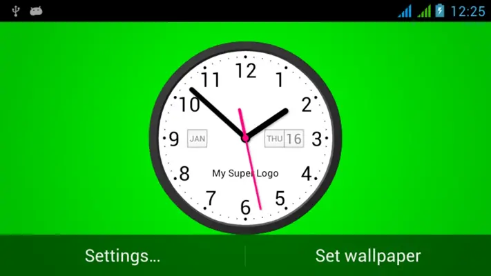 Light Analog Clock LW-7 android App screenshot 3