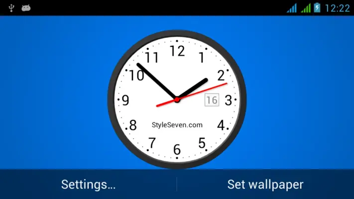 Light Analog Clock LW-7 android App screenshot 4