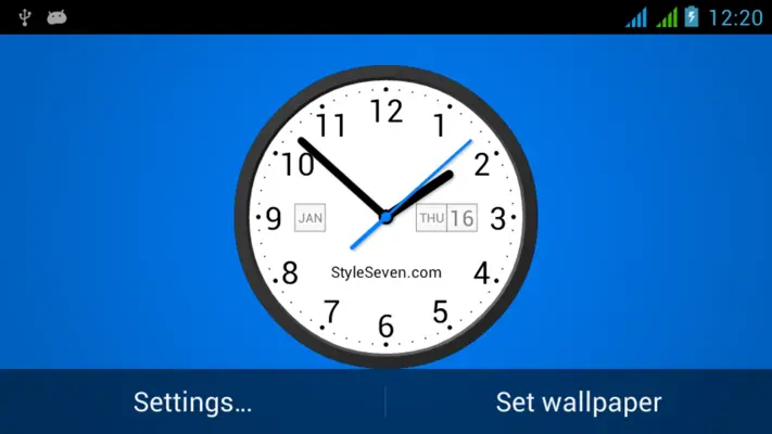 Light Analog Clock LW-7 android App screenshot 5